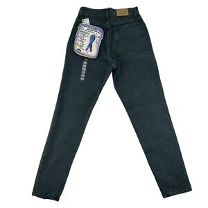Vintage Lee Jeans Womens 7‎ Medium Green High Waist Tapered Regular Fit USA 90s